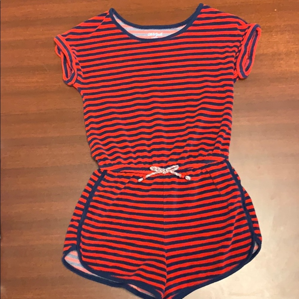 Red and blue girls size L jumper